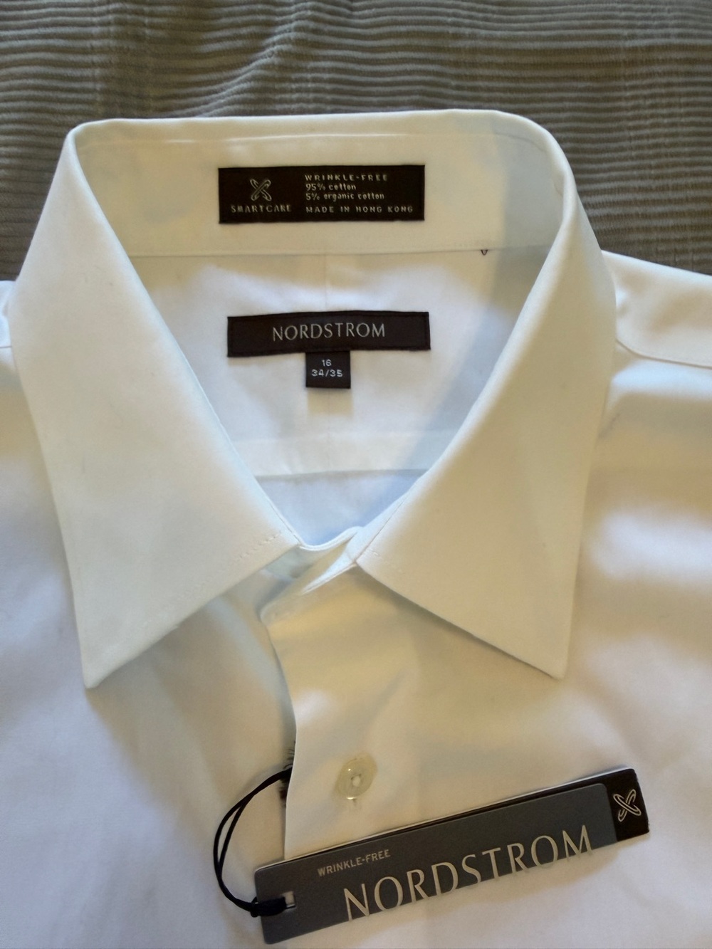 Nordstrom Smartcare Wrinkle-Free Dress Shirt – NWT – Men’s 16 / 34-35 - Picture 8 of 10